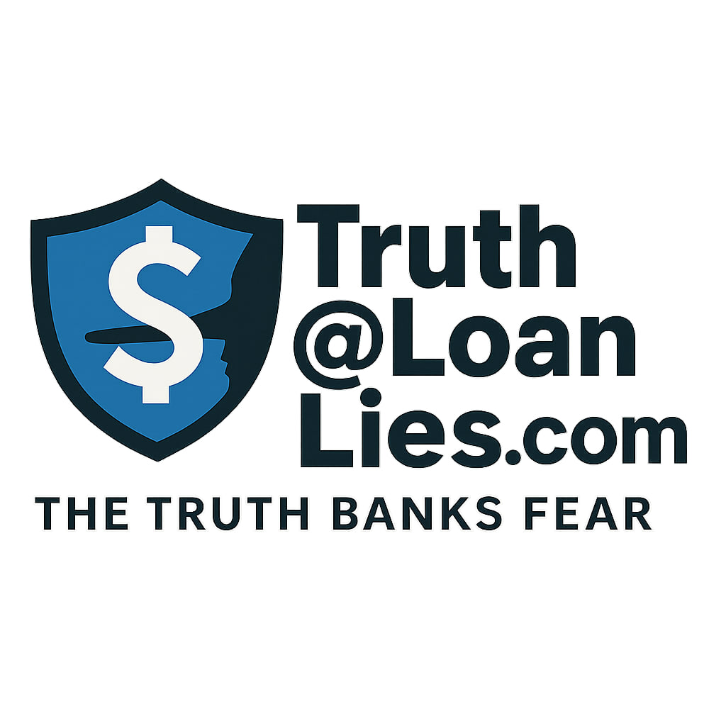 LoanLies.com Logo — Exposing Banking Fraud, Signature-Created Credit, and Debt Deception